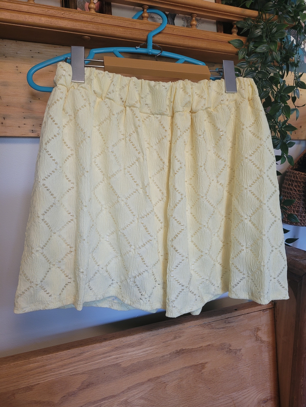 Nwt Women's Yellow Short Made In Italy - One Size